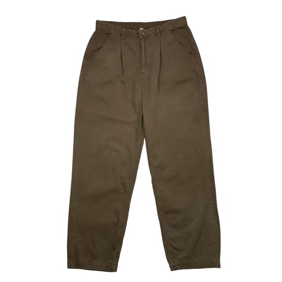 Free People Cya Later Skate Trouser Pant 10 Pleated Front Mid Rise Cottagecore - Picture 1 of 12